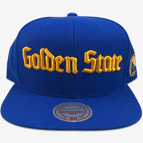 Golden State Warriors City Names Mitchell & Ness Snapback